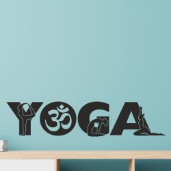 Wand Aufkleber Tattoo Wand Yoga Buddha Buddhist Glaube Gott Mönch Erholung Entspannung Sport Relax Innere Ruhe Gleichgewicht