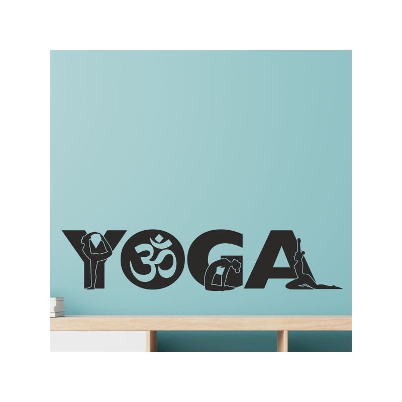 Wand Aufkleber Tattoo Wand Yoga Buddha Buddhist Glaube Gott Mönch Erholung Entspannung Sport Relax Innere Ruhe Gleichgewicht