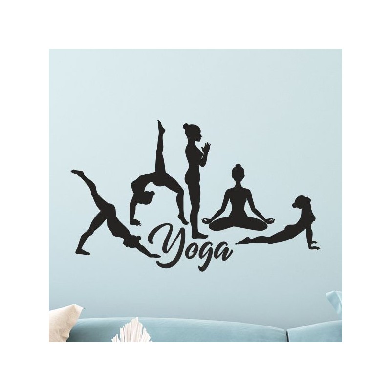 Wand Aufkleber Tattoo Wand Yoga Buddha Buddhist Glaube Gott Mönch Erholung Entspannung Sport Relax Innere Ruhe Gleichgewicht