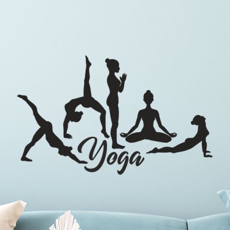 Wand Aufkleber Tattoo Wand Yoga Buddha Buddhist Glaube Gott Mönch Erholung Entspannung Sport Relax Innere Ruhe Gleichgewicht