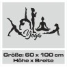 Wand Aufkleber Tattoo Wand Yoga Buddha Buddhist Glaube Gott Mönch Erholung Entspannung Sport Relax Innere Ruhe Gleichgewicht
