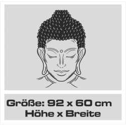 Wand Aufkleber Tattoo Wand Yoga Buddha Buddhist Glaube Gott Mönch Erholung Entspannung Sport Relax Innere Ruhe Gleichgewicht