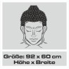 Wand Aufkleber Tattoo Wand Yoga Buddha Buddhist Glaube Gott Mönch Erholung Entspannung Sport Relax Innere Ruhe Gleichgewicht