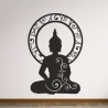 Wand Aufkleber Tattoo Wand Yoga Buddha Buddhist Glaube Gott Mönch Erholung Entspannung Sport Relax Innere Ruhe Gleichgewicht