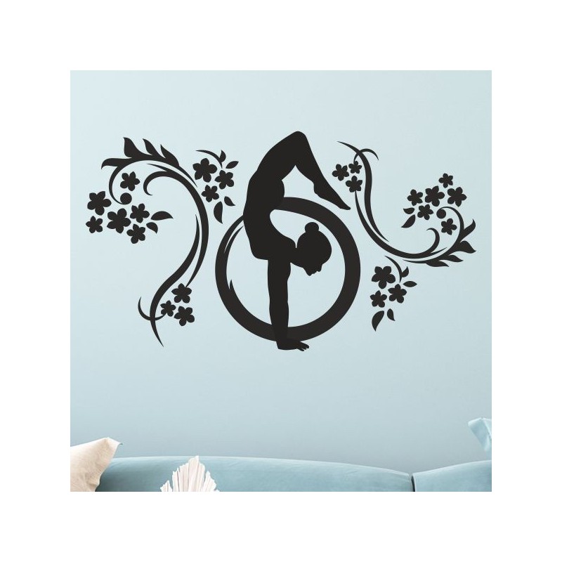 Wand Aufkleber Tattoo Wand Yoga Buddha Buddhist Glaube Gott Mönch Erholung Entspannung Sport Relax Innere Ruhe Gleichgewicht