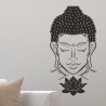 Wand Aufkleber Tattoo Wand Yoga Buddha Buddhist Glaube Gott Mönch Erholung Entspannung Sport Relax Innere Ruhe Gleichgewicht