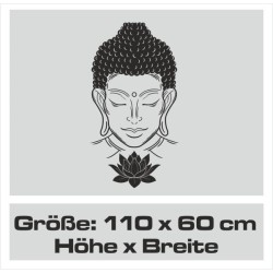 Wand Aufkleber Tattoo Wand Yoga Buddha Buddhist Glaube Gott Mönch Erholung Entspannung Sport Relax Innere Ruhe Gleichgewicht