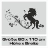 Wandaufkleber Pferde Dekor Pferd Stute Pony Hengst Reiten Hof Sport Kids Hufeisen Glück Reiterhof Sprüche Wunschname Kids Kinder