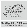 Wandaufkleber Pferde Dekor Pferd Stute Pony Hengst Reiten Hof Sport Kids Hufeisen Glück Reiterhof Sprüche Wunschname Kids Kinder