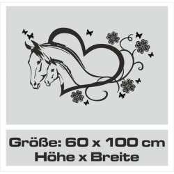 Wandaufkleber Pferde Dekor Pferd Stute Pony Hengst Reiten Hof Sport Kids Hufeisen Glück Reiterhof Sprüche Wunschname Kids Kinder