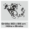 Wandaufkleber Pferde Dekor Pferd Stute Pony Hengst Reiten Hof Sport Kids Hufeisen Glück Reiterhof Sprüche Wunschname Kids Kinder
