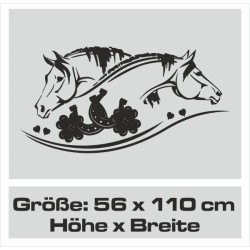 Wandaufkleber Pferde Dekor Pferd Stute Pony Hengst Reiten Hof Sport Kids Hufeisen Glück Reiterhof Sprüche Wunschname Kids Kinder