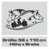 Wandaufkleber Pferde Dekor Pferd Stute Pony Hengst Reiten Hof Sport Kids Hufeisen Glück Reiterhof Sprüche Wunschname Kids Kinder