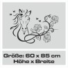 Wandaufkleber Pferde Dekor Pferd Stute Pony Hengst Reiten Hof Sport Kids Hufeisen Glück Reiterhof Sprüche Wunschname Kids Kinder