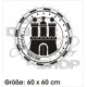HAMBURG Stadt Wappen Sticker Tattoo Hansestadt Aufkleber Wandtattoo Wandaufkleber