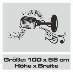 Wandaufkleber Musik Sound Lautsprecher Swing Aufkleber Wand