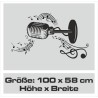 Wandaufkleber Musik Sound Lautsprecher Swing Aufkleber Wand