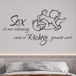 Wandaufkleber Wandtattoo Träume Dreams Traumfänger Feder Teufel Teufelchen Liebe Sex Leidenschaft Schriftzüge Feder Engel