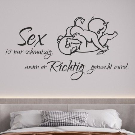 Wandaufkleber Wandtattoo Träume Dreams Traumfänger Feder Teufel Teufelchen Liebe Sex Leidenschaft Schriftzüge Feder Engel