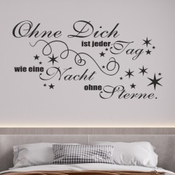 Wandaufkleber Wandtattoo Träume Dreams Traumfänger Feder Teufel Teufelchen Liebe Sex Leidenschaft Schriftzüge Feder Engel