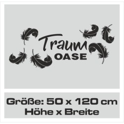 Wandaufkleber Wandtattoo Träume Dreams Traumfänger Feder Teufel Teufelchen Liebe Sex Leidenschaft Schriftzüge Feder Engel