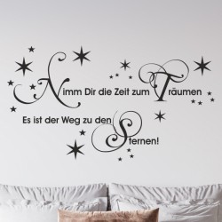 Wandaufkleber Wandtattoo Träume Dreams Traumfänger Feder Teufel Teufelchen Liebe Sex Leidenschaft Schriftzüge Feder Engel