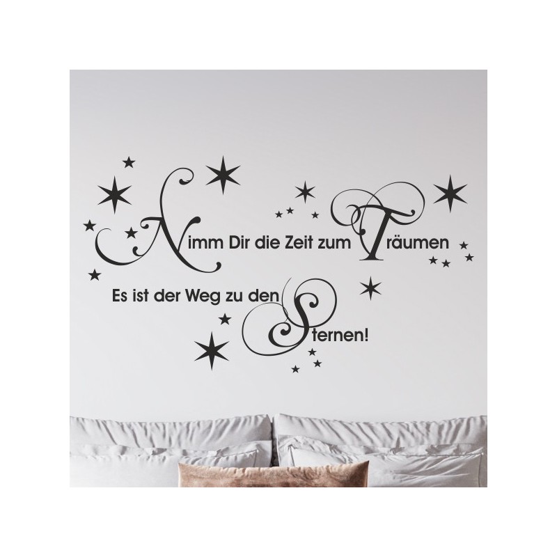 Wandaufkleber Wandtattoo Träume Dreams Traumfänger Feder Teufel Teufelchen Liebe Sex Leidenschaft Schriftzüge Feder Engel