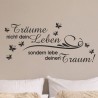 Wandaufkleber Wandtattoo Träume Dreams Traumfänger Feder Teufel Teufelchen Liebe Sex Leidenschaft Schriftzüge Feder Engel