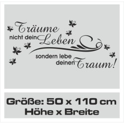 Wandaufkleber Wandtattoo Träume Dreams Traumfänger Feder Teufel Teufelchen Liebe Sex Leidenschaft Schriftzüge Feder Engel
