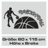 Wandaufkleber Wandtattoo Sport Fußball Kicker Spiel Kinder Kids Snowbord Skateboard Skater Stuntroller Roller BMX Basket Ball