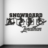 Wandaufkleber Wandtattoo Sport Fußball Kicker Ball Spiel Kinder Kids Snowbord Skateboard Skater Ski Stuntroller Roller