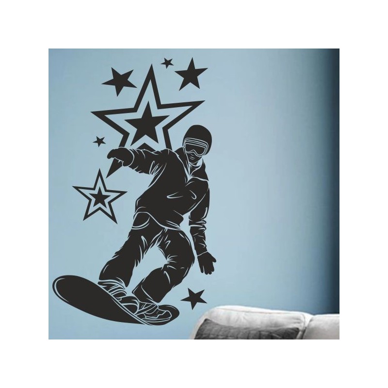 Wandaufkleber Wandtattoo Sport Fußball Kicker Spiel Kinder Kids Snowbord Skateboard Skater Stuntroller Roller BMX Basket Ball