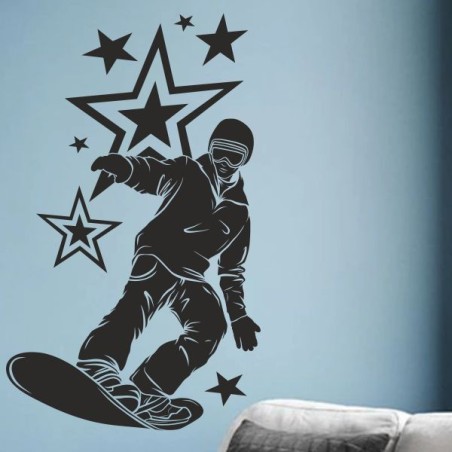 Wandaufkleber Wandtattoo Sport Fußball Kicker Spiel Kinder Kids Snowbord Skateboard Skater Stuntroller Roller BMX Basket Ball