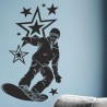 Wandaufkleber Wandtattoo Sport Fußball Kicker Spiel Kinder Kids Snowbord Skateboard Skater Stuntroller Roller BMX Basket Ball
