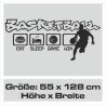 Wandaufkleber Wandtattoo Sport Fußball Kicker Spiel Kinder Kids Snowbord Skateboard Skater Stuntroller Roller BMX Basket Ball