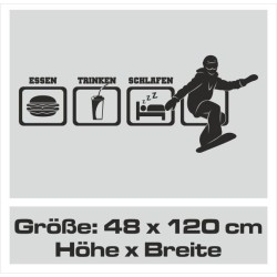 Wandaufkleber Wandtattoo Sport Fußball Kicker Spiel Kinder Kids Snowbord Skateboard Skater Stuntroller Roller BMX Basket Ball