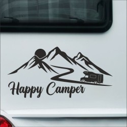 Aufkleber Wohnmobil Wohnwagen Reise Camping Auto Reisemobil Möwe Meer Kompass Globus Strand Palme Urlaub Spruch Familie Zuhause