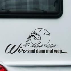 Aufkleber Wohnmobil Wohnwagen Reise Camping Auto Reisemobil Möwe Meer Kompass Globus Strand Palme Urlaub Spruch Familie Zuhause
