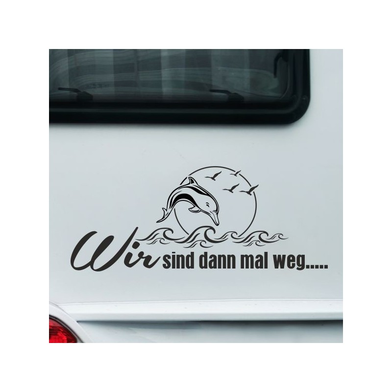 Aufkleber Wohnmobil Wohnwagen Reise Camping Auto Reisemobil Möwe Meer Kompass Globus Strand Palme Urlaub Spruch Familie Zuhause