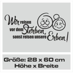 Aufkleber Wohnmobil Wohnwagen Reise Camping Auto Reisemobil Möwe Meer Kompass Globus Strand Palme Urlaub Spruch Familie Zuhause