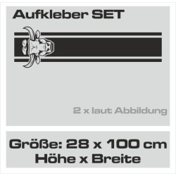 Aufkleber Pick UP Dodge Gelände Offroad Widder RAM Dekor Streifen Amerikanische Flagge Amerika BIG WHEEL Viper Seitenstreifen