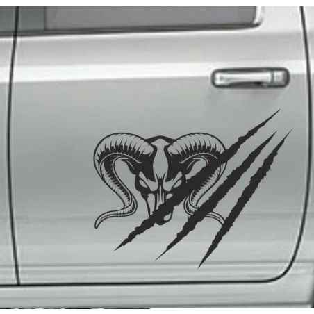 Aufkleber Pick UP Dodge Gelände Offroad Widder RAM Dekor Streifen Amerikanische Flagge Amerika BIG WHEEL Viper Seitenstreifen