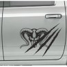 Aufkleber Pick UP Dodge Gelände Offroad Widder RAM Dekor Streifen Amerikanische Flagge Amerika BIG WHEEL Viper Seitenstreifen