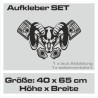 Aufkleber Pick UP Dodge Gelände Offroad Widder RAM Dekor Streifen Amerikanische Flagge Amerika BIG WHEEL Viper Seitenstreifen
