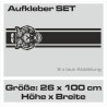 Aufkleber Pick UP Dodge Gelände Offroad Widder RAM Dekor Streifen Amerikanische Flagge Amerika BIG WHEEL Viper Seitenstreifen