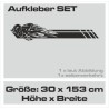 Aufkleber Pick UP Dodge Gelände Offroad Widder RAM Dekor Streifen Amerikanische Flagge Amerika BIG WHEEL Viper Seitenstreifen