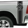 Aufkleber Pick UP Dodge Gelände Offroad Widder RAM Dekor Streifen Amerikanische Flagge Amerika BIG WHEEL Viper Seitenstreifen