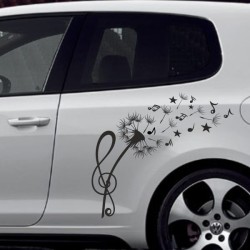 Aufkleber SET Auto Car Tattoo Style Seiten Tribal Dekor Pferd Gecko Power Blumen Ranke Fee Hexe Blumen Blüten Gecko Farbe