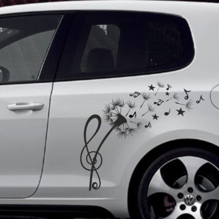 Aufkleber SET Auto Car Tattoo Style Seiten Tribal Dekor Pferd Gecko Power Blumen Ranke Fee Hexe Blumen Blüten Gecko Farbe