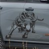 Aufkleber SET Auto Car Tattoo Style Seiten Tribal Dekor Pferd Gecko Power Blumen Ranke Fee Hexe Blumen Blüten Gecko Farbe